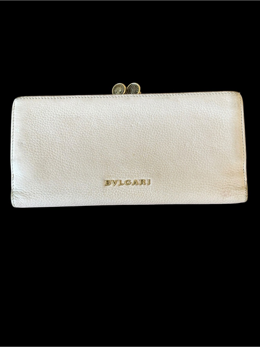 Authentic Bvlgari Leather Bifold Long Wallet 7.5 Inches X 4 Inches Made In Italy